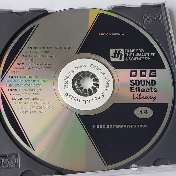 BBC Sound Effects Library International Disc 14 Cities CD 1991 - Picture 3 of 3